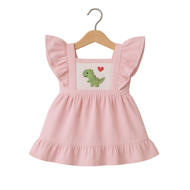 Embroidered Ruffle Jumper | Ocean Blue